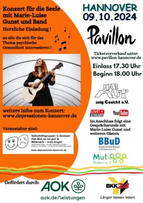 Flyer - Konzert für die Seele mit Marie-Luise Gunst