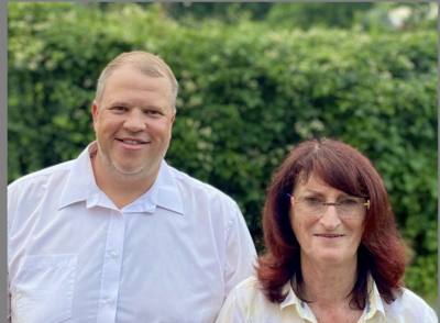 Ortsbürgermeister Patrick Hölscher und stellvertretende Ortsbürgermeisterin Doris Rohrbach
