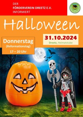 Flyer Halloween Feier Dreetz