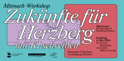 Mitmachworkshop - Zukünfte für Herzberg mit KI schreiben