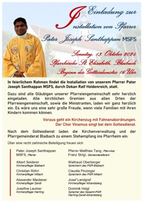 Installation Pater Joseph