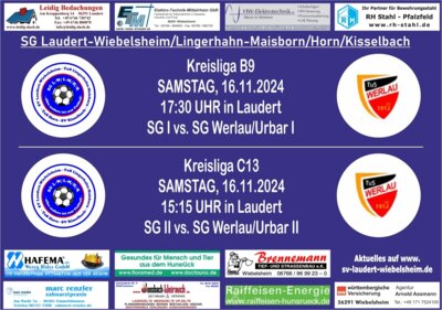 Spiele der beiden Seniorenteams ab 15:15 Uhr
