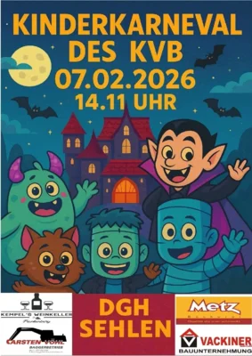 Veranstaltung: Kinderkarneval KVB Sa 07.​02.​2026