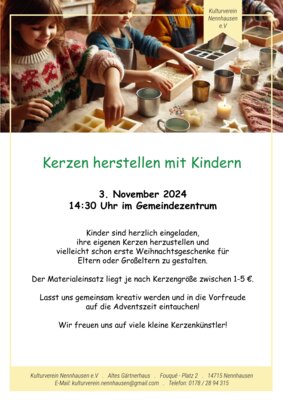 Flyer Kerzen herstellen (Bild vergrößern)