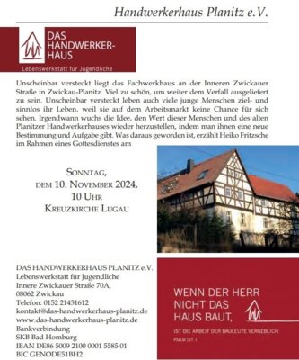 Handwerkerhaus Zwickau-Planitz
