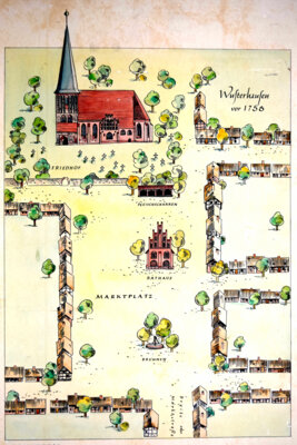Der Wusterhausener Markt nach Altrichter (Bild vergrößern)