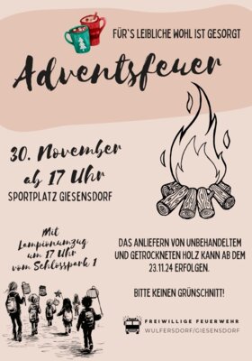 Adventsfeuer 30.11.2024 (Bild vergrößern)