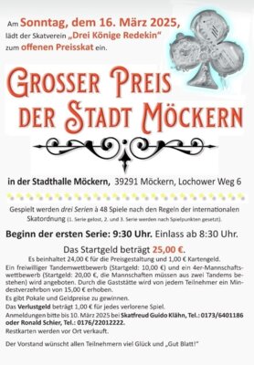 Offener Preisskat - Großer Preis der Stadt Möckern