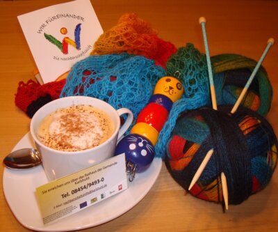 Wolle, Stricken, Cappucchino