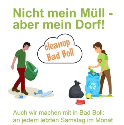 Veranstaltung: Bad Boll macht sauber (Cleanup) Sa 27. 09. 2025
