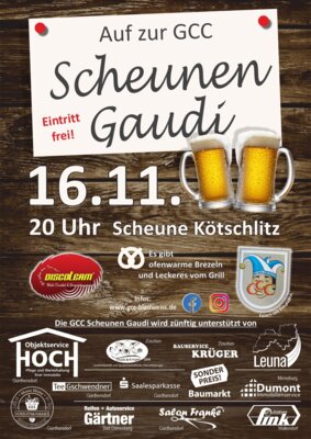 GCC Scheunen Gaudi - Eintritt frei
