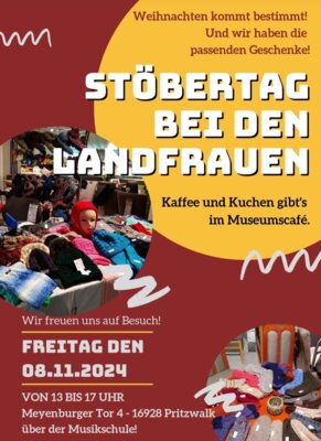 Plakat zur Veranstaltung - Urheber Landfrauenverein Pritzwalk und Umgebung e.V.