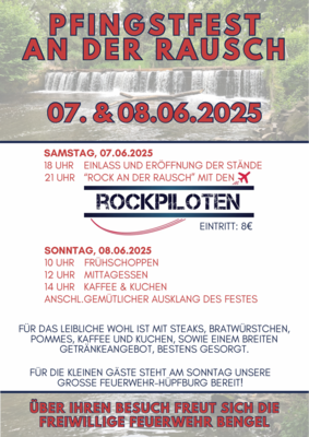 Rauschfest Festprogramm©FFW Bengel