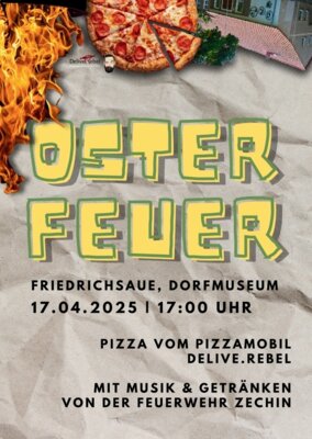 Osterfeuer am Friedrichsauer Dorfmuseum