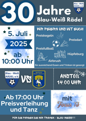 Veranstaltung: 30 Jahre SG FC 