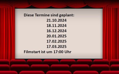 Montagskino Terminübersicht