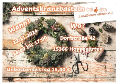 Flyer zur Veranstaltung mit weiteren Hinweisen
