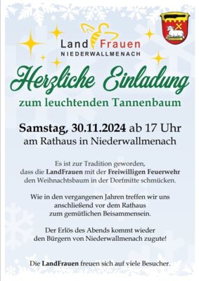 Veranstaltung: Landfrauen: Leuchtender Tannenbaum Sa 30. 11. 2024