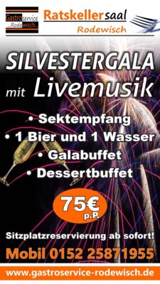 Veranstaltung: Silvestergala mit Livemusik Di 31. 12. 2024