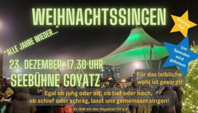 Weihnachtssingen in Goyatz (Bild vergrößern)