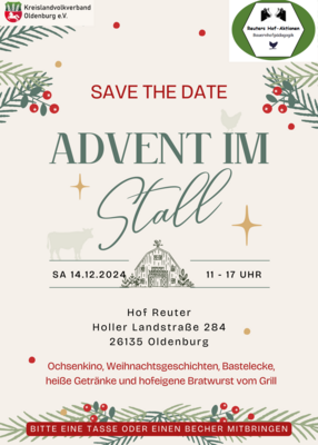 Advent im Stall bei Reuter in Oldenburg