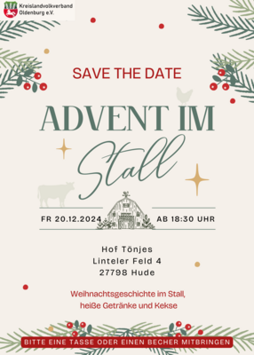 Advent im Stall bei Tönjes in Hude
