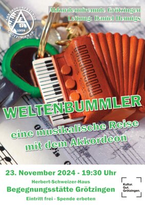 Veranstaltung: Weltenbummler in Grötzingen Sa 23. 11. 2024
