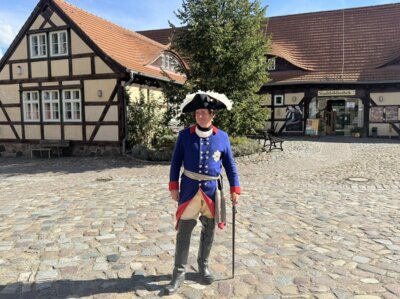 Lutz Werner als Alter Fritz (c)Burg Storkow/ Jenny Jürgens