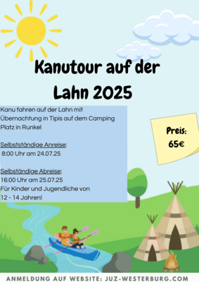 Veranstaltung: Kanutour auf der Lahn 24.  -  25. Jul 2025