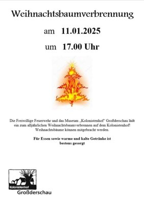 Weihnachtsbaumverbrennung 2025