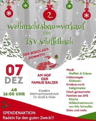 Plakat Weihnachtsbaumverkauf Schiffelbach (Bild vergrößern)