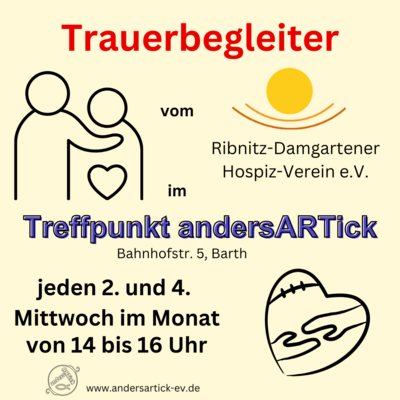 Angebot Trauerbegleiter im Treffpunkt andersARTick