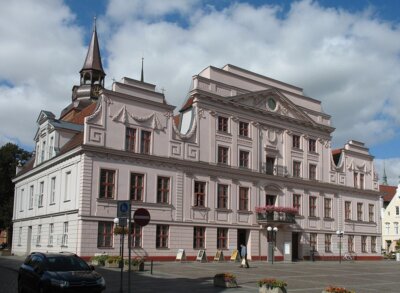 Güstrower Rathaus Bild von Doris Antony, Berlin