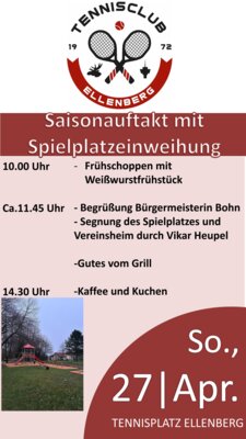 Saisonauftakt mit Spielplatzeinweihung