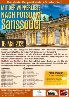 Mit der Wipperliese nach Potsdam Sanssouci