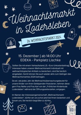 Weihnachsmarkt in Lodersleben