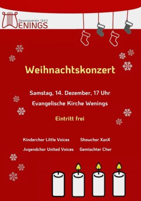 Plakat Weihnachtskonzert 2024