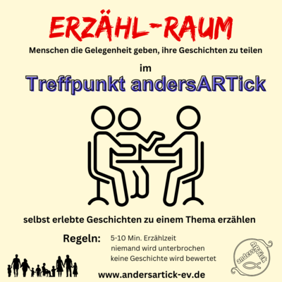 Einladung Erzähl-Raum im Treffpunkt andersARTick