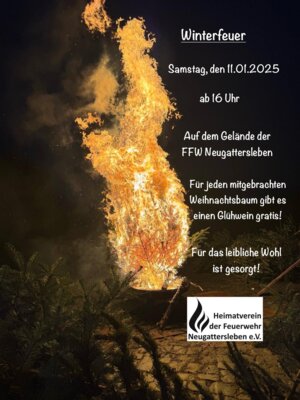 Plakat Winterfeuer