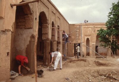 Sanierung der Kasbah Caid Ali El Jadida mit dem Lehmexpress