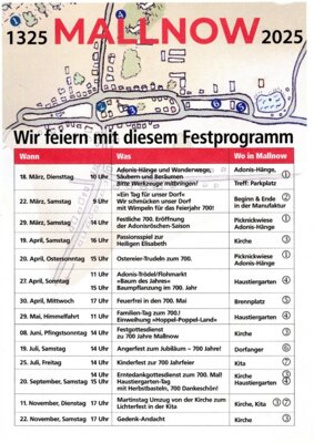 Festjahr 700 Jahre Mallnow