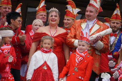 Das aktuelle Prinzenpaar des CCC: Seine Tolität Prinz Marten I. und seine Lieblichkeit Prinzessin Angelina I.