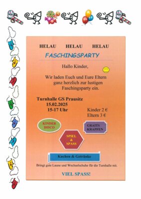 Plakat Kinderfasching