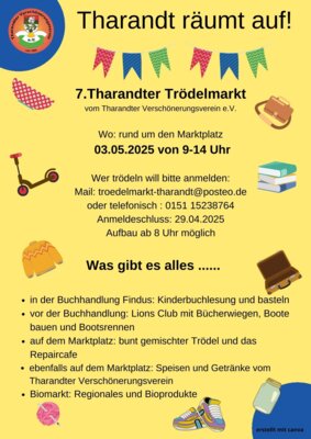 Veranstaltung: 7. Tharandter Trödelmarkt Sa 03. 05. 2025