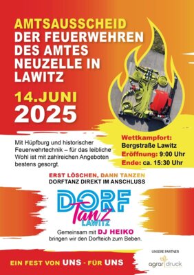 Amtsausscheid der Feuerwehren des Amtes Neuzelle in Lawitz