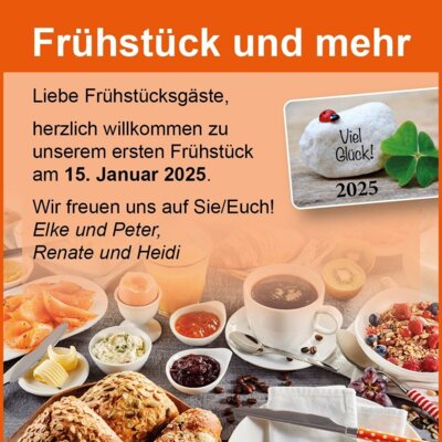 Veranstaltung: Frühstück und mehr Mi 15.01.2025