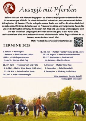 Veranstaltung: Auszeit mit Pferden Veranstaltungskalender 2025