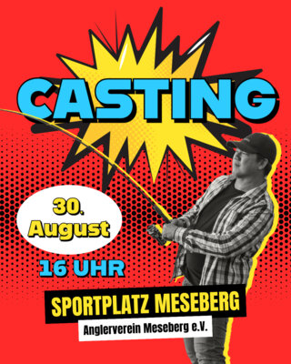 Veranstaltung: Casting auf dem Sportplatz Sa 30. 08. 2025