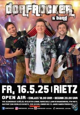 Veranstaltung: Dorfrocker & Band Fr 16. 05. 2025