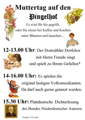 Muttertag auf dem Pingelhof (Bild vergrößern)